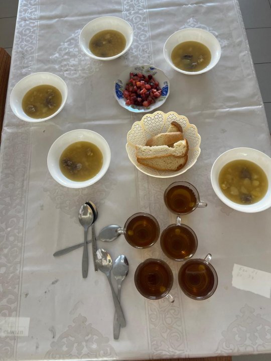 Жұма күнгі асхананың ас мәзірі